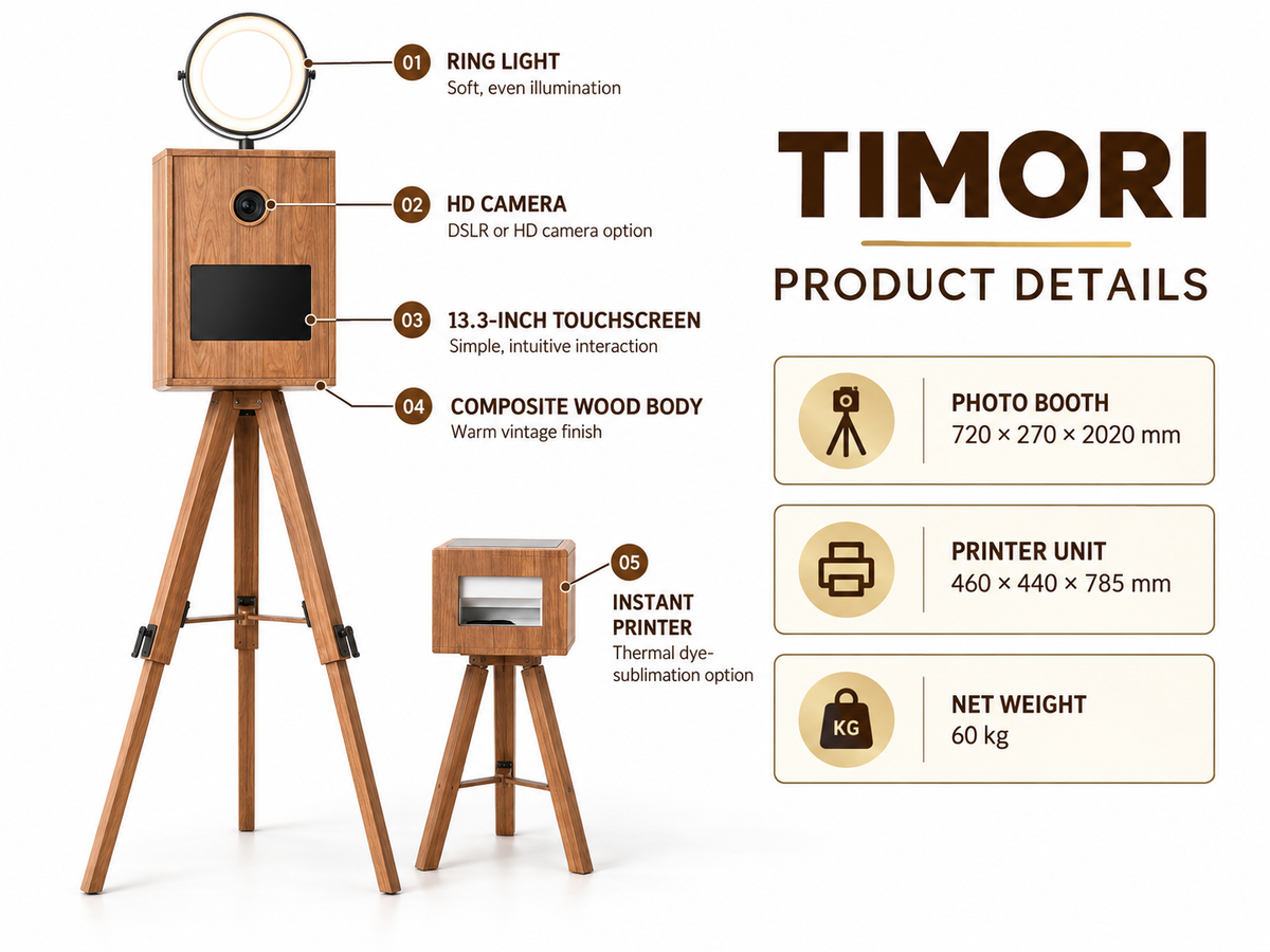 TIMORI VINTAGE NEWSPAPER PHOTO BOOTH